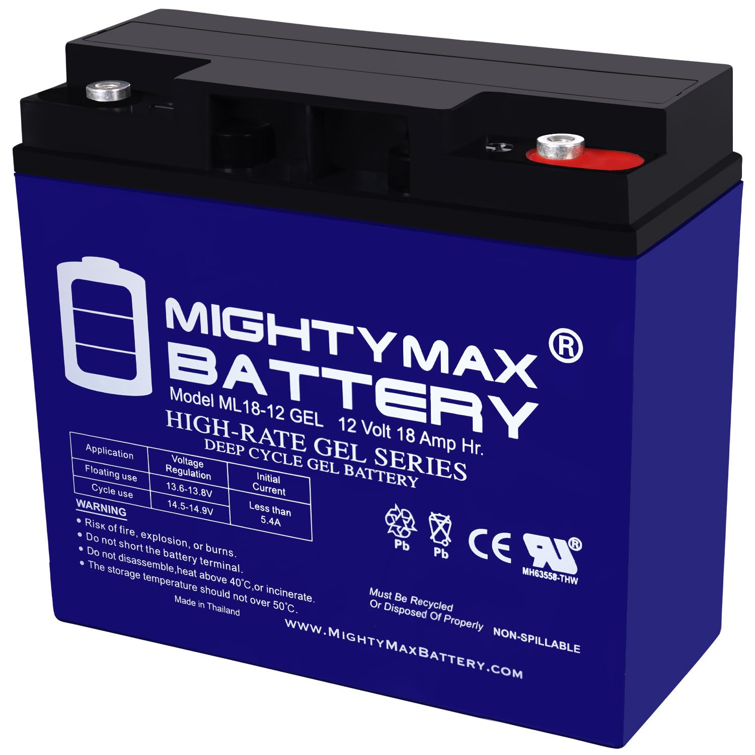 Mighty Max Battery 12V 18AH Gel Replacement Battery for ES
