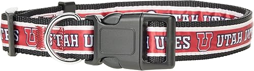 Miniatura 175 de Collar para mascotas NCAA - Resistente, fuerte, duradero y ajustable, collar de perro NCAA -, Bulldogs de Mississippi State, L, Team