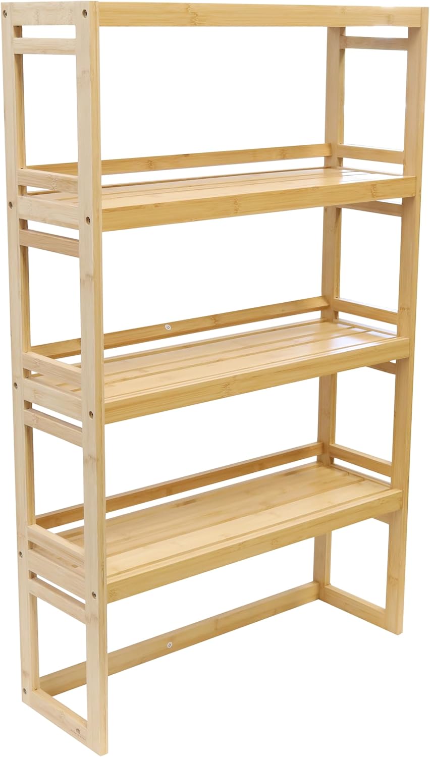 Amazon.com: RoyalHouse Bamboo Rack, 4-Tier Shelving Unit, Perfect ...