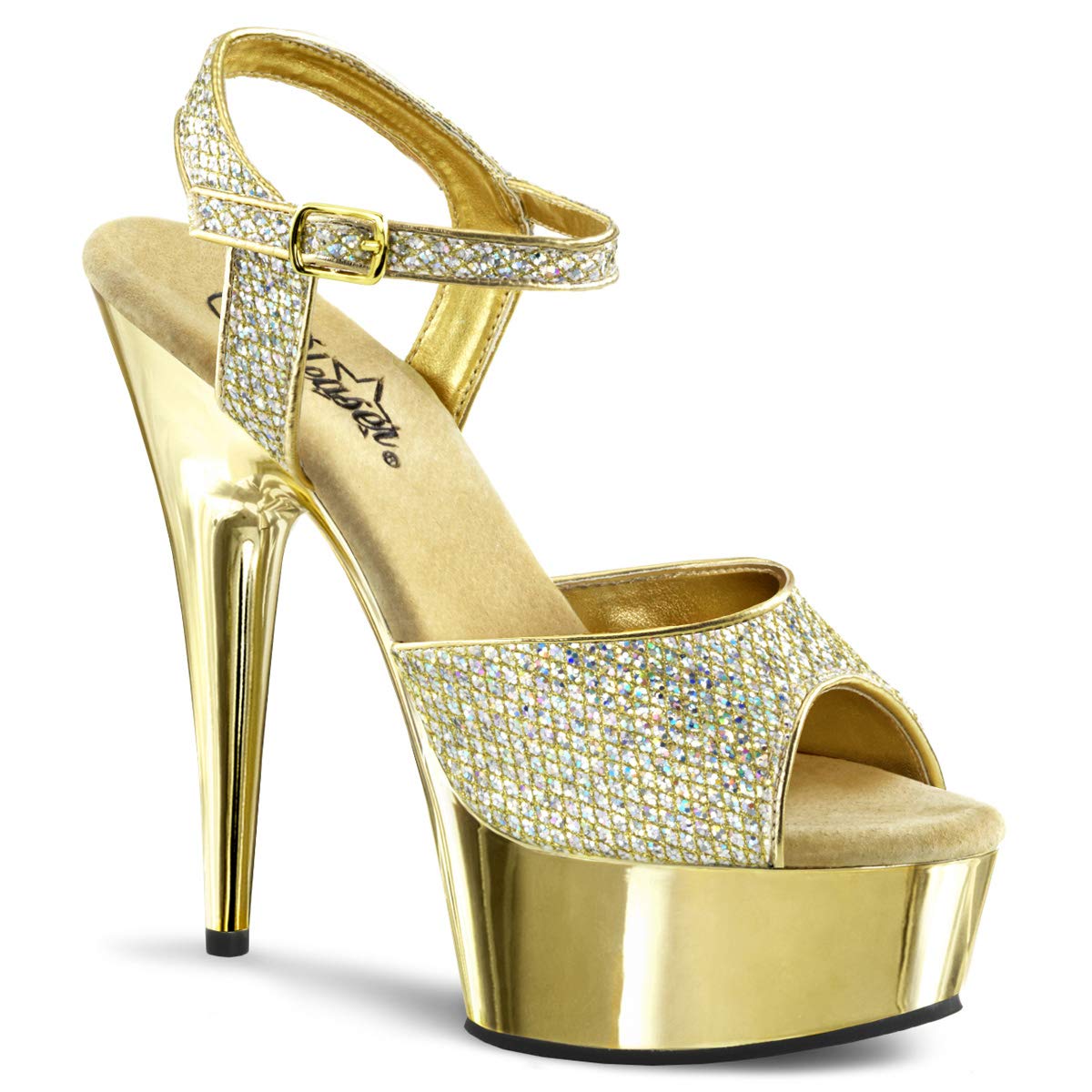 Pleaser Delight-609g Sandalias abiertasMujer