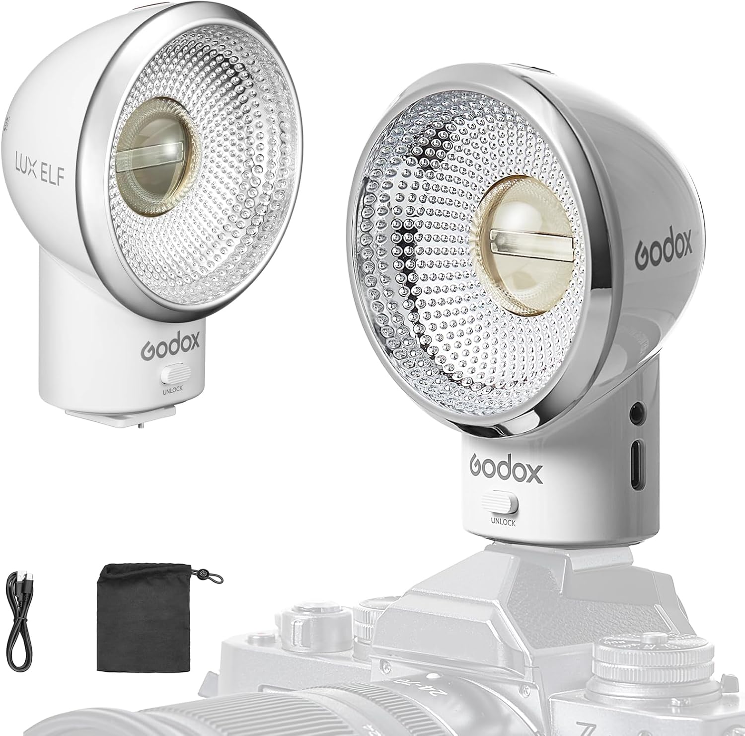 Amazon.com : Godox Lux Elf Retro Camera Flash Kit for Beginners, 400 ...