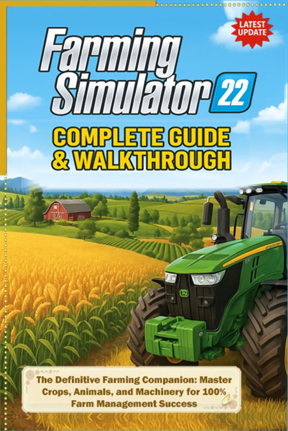Farming Simulator 22 Complete Guide & Walkthrough (Latest Update): The Definitive Farming Companion: Master Crops, Animals, and Machinery for 100% Farm Management Success