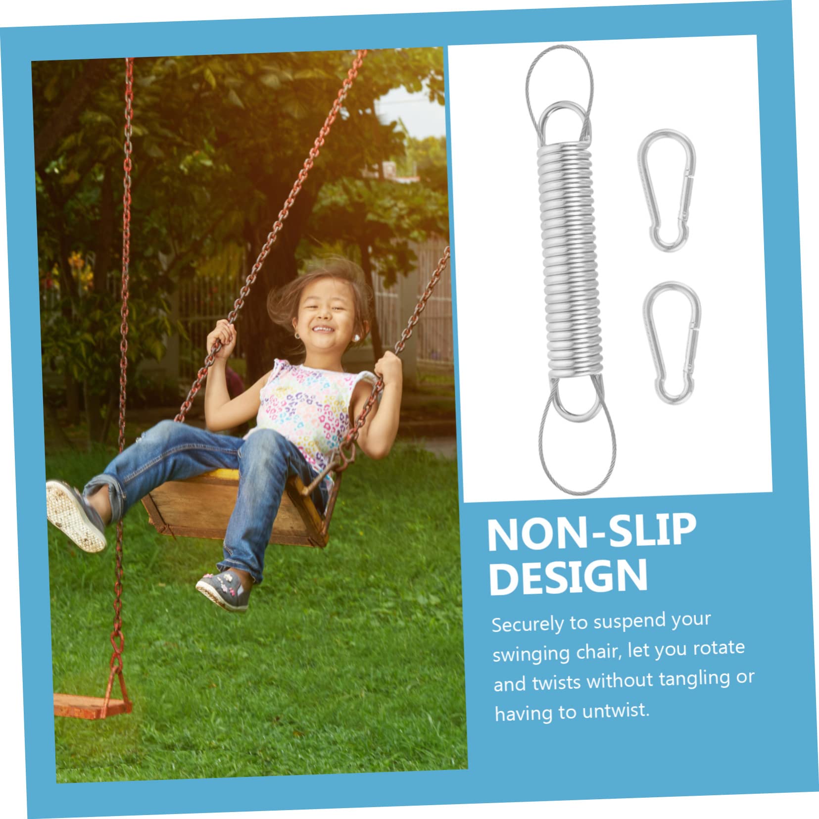 1satz Hängesessel -Set Mit -Haken Sicherer Aufhänger Für Schaukelstühle Und Hängematten Zubehör Für Outdoor-anwendungen Installieren