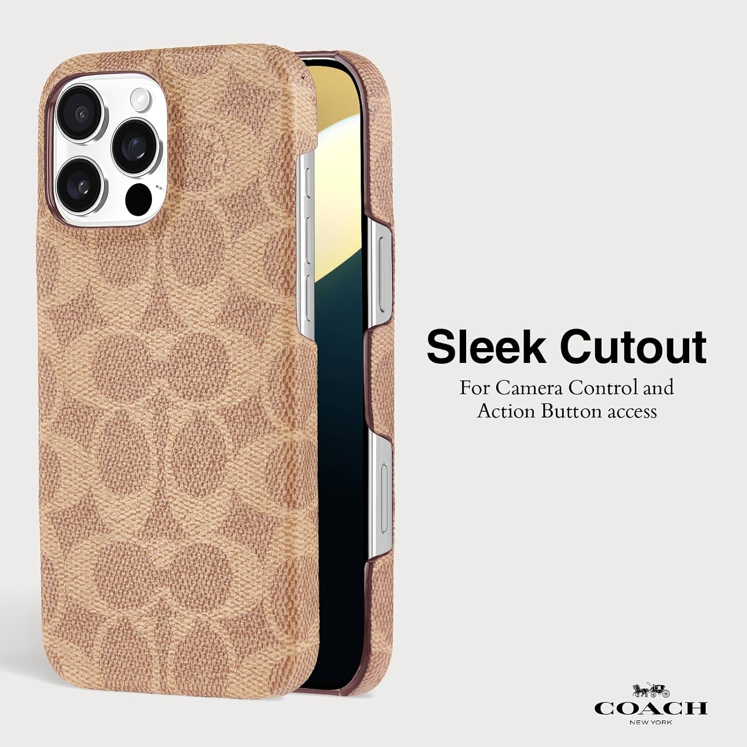 Coach - Brandclub - Coach Signature Canvas Slim Wrap iPhone 16 Pro