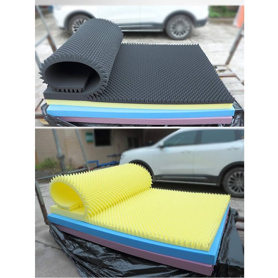 防音マット　レコーディングスタジオ 吸音材 【強力両面テープ付き】 防音マット Amazon.co.jp: レコーディングスタジオ防音マット、壁床吸音綿