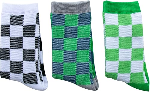 Miniatura 6 de Calcetines tobilleros de algodón a cuadros para niñas y niños pequeños unisex