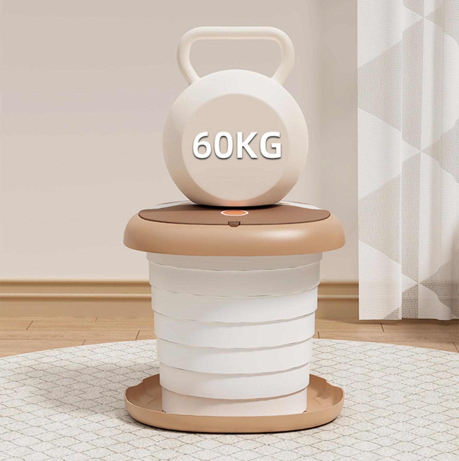 Pot Bebe Toilette,Pot De Voyage Pliant Pour Enfants,Trainer WC Pour Chaise,Camping sur la Route ou Utilisation à la Maison avec sac de Secours Jetable 20pcs (braun)