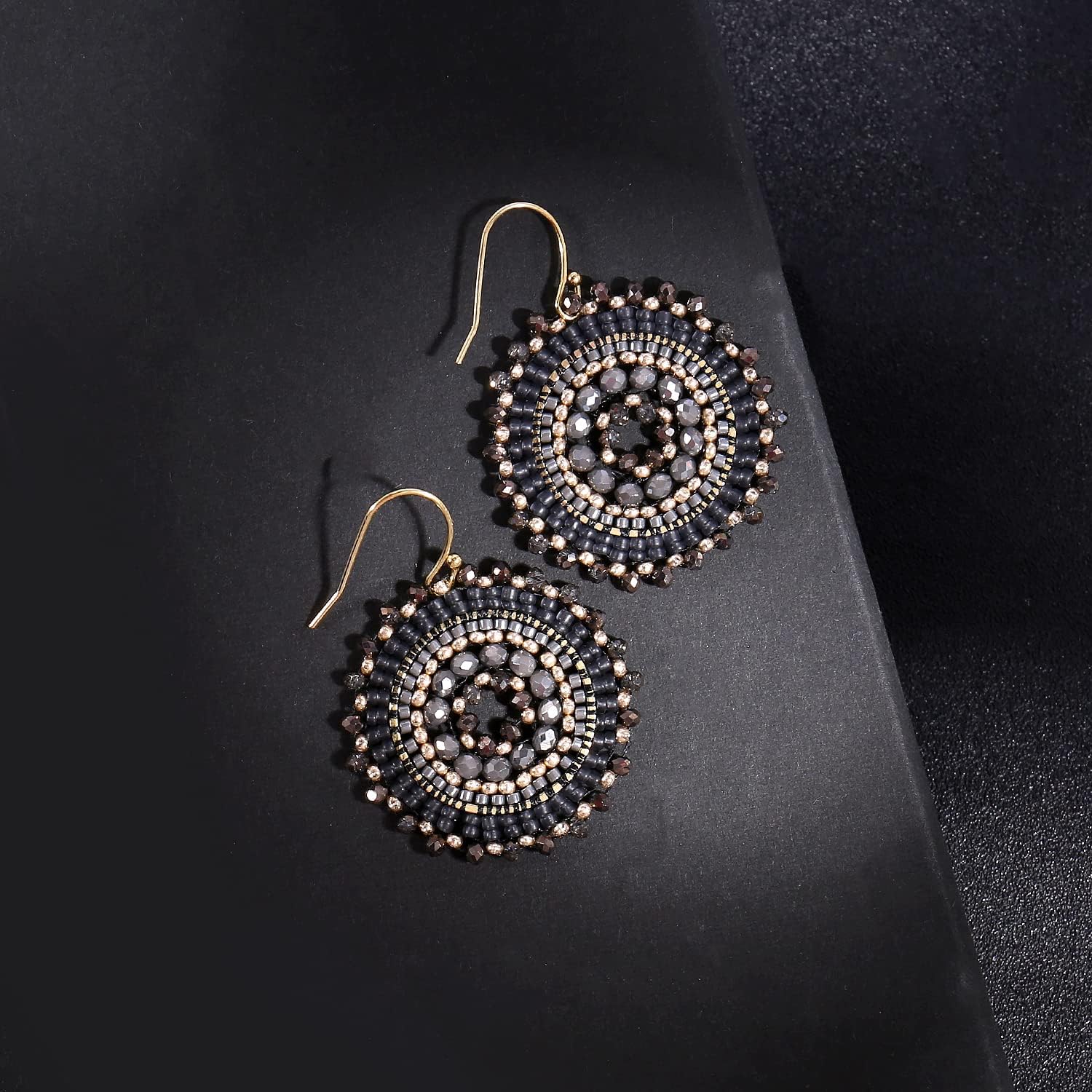 Colorful Summer Beaded Earrings For Women Crystals Glass Bead Dangle Drop Bohemia Earrings Statement Earrings For Women - Image 4