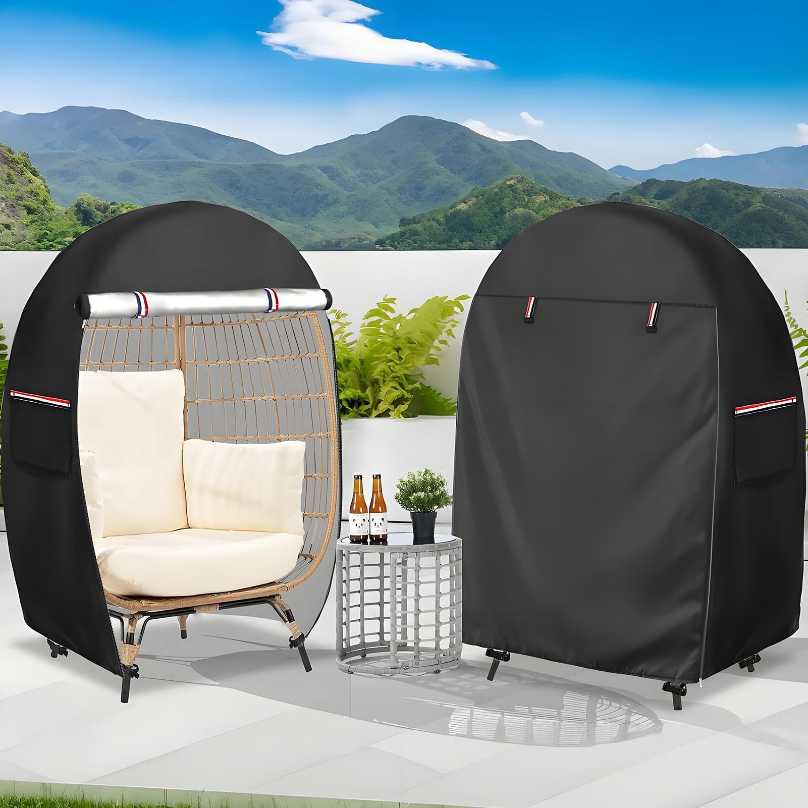 Copertura Per Poltrona A Da Esterno 114.8 X 63 X 140 Cm Protezione Anti-UV