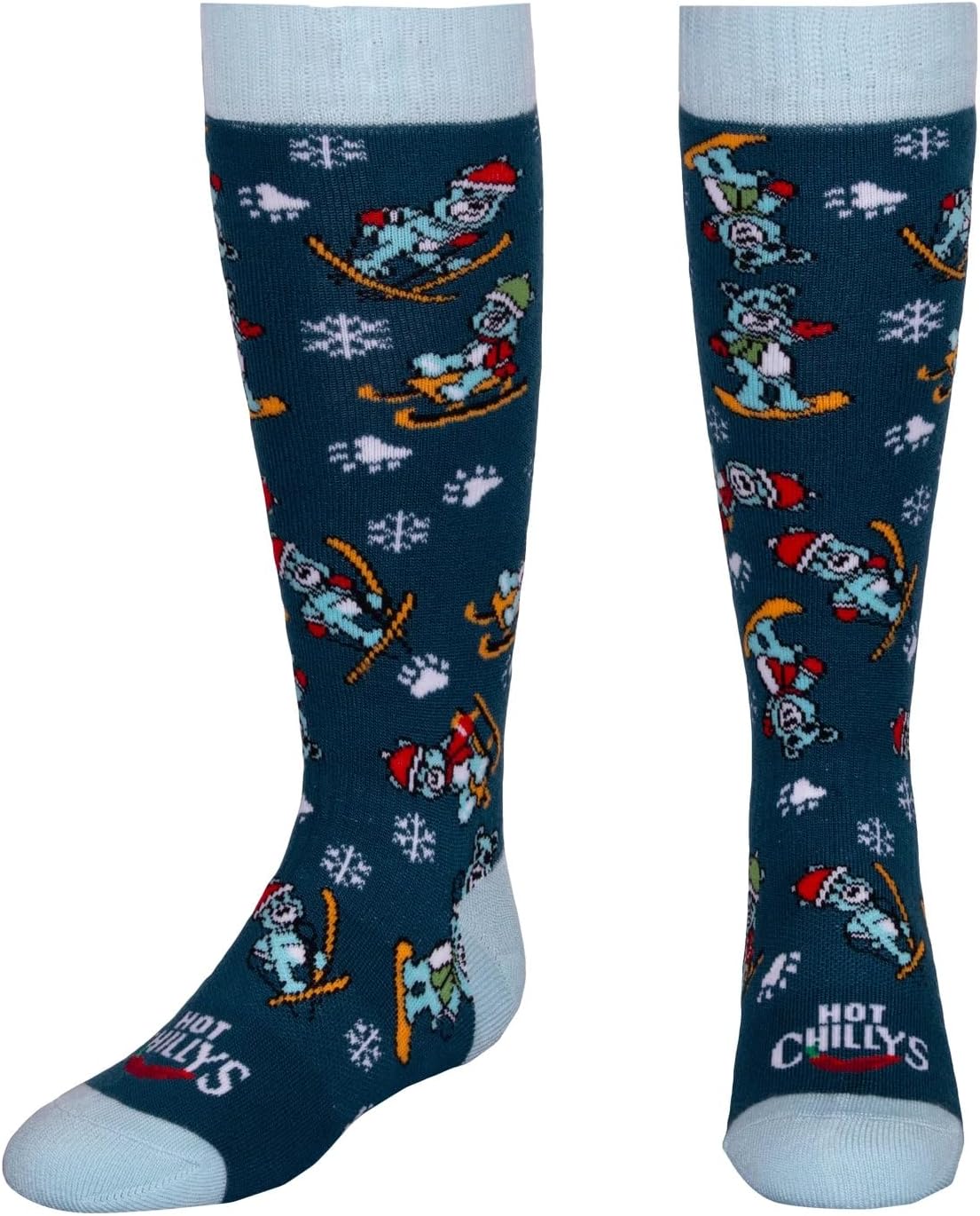 Hot Chillys Youth Snowflake Mid Volume Sock