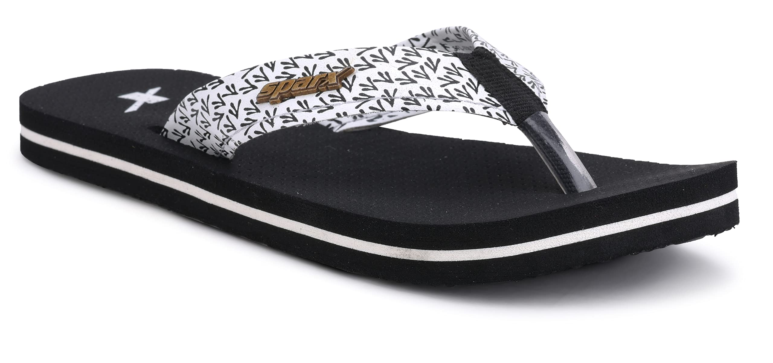 SPARX Women SFL-558 Black White Flip Flops (Size - 4) (B0C5T4WL2N) Amazon Price History, Amazon Price Tracker