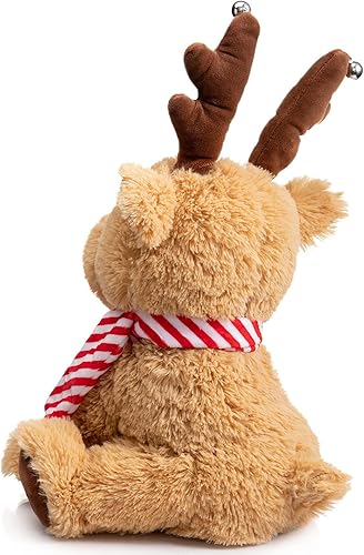 Miniatura 7 de HollyHOME Animado de Navidad de peluche de reno de peluche que canta y baila el juguete de los ciervos para los niños