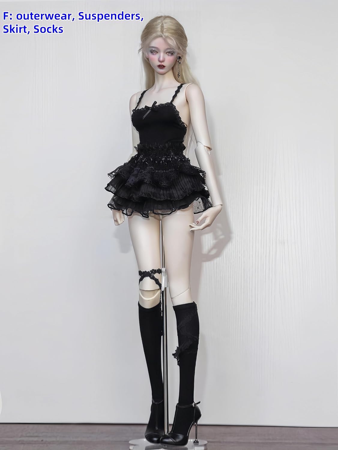 Bjd Doll Clothes,Ball Jointed Doll Clothes,Handmade,Many Fashion Styles Set,Suitable for 1/3 1/4 bjd Doll (F: White, 1/4)