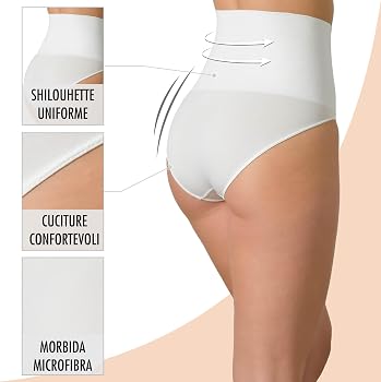 YARRCO Perizoma Modellante Pancia Piatta Donna Guaina Contenitiva Modellante Vita Alta Mutande Contenitive Intimo Thong Shapewear Slip Invisibile Tanga 2 Beige M 128411375