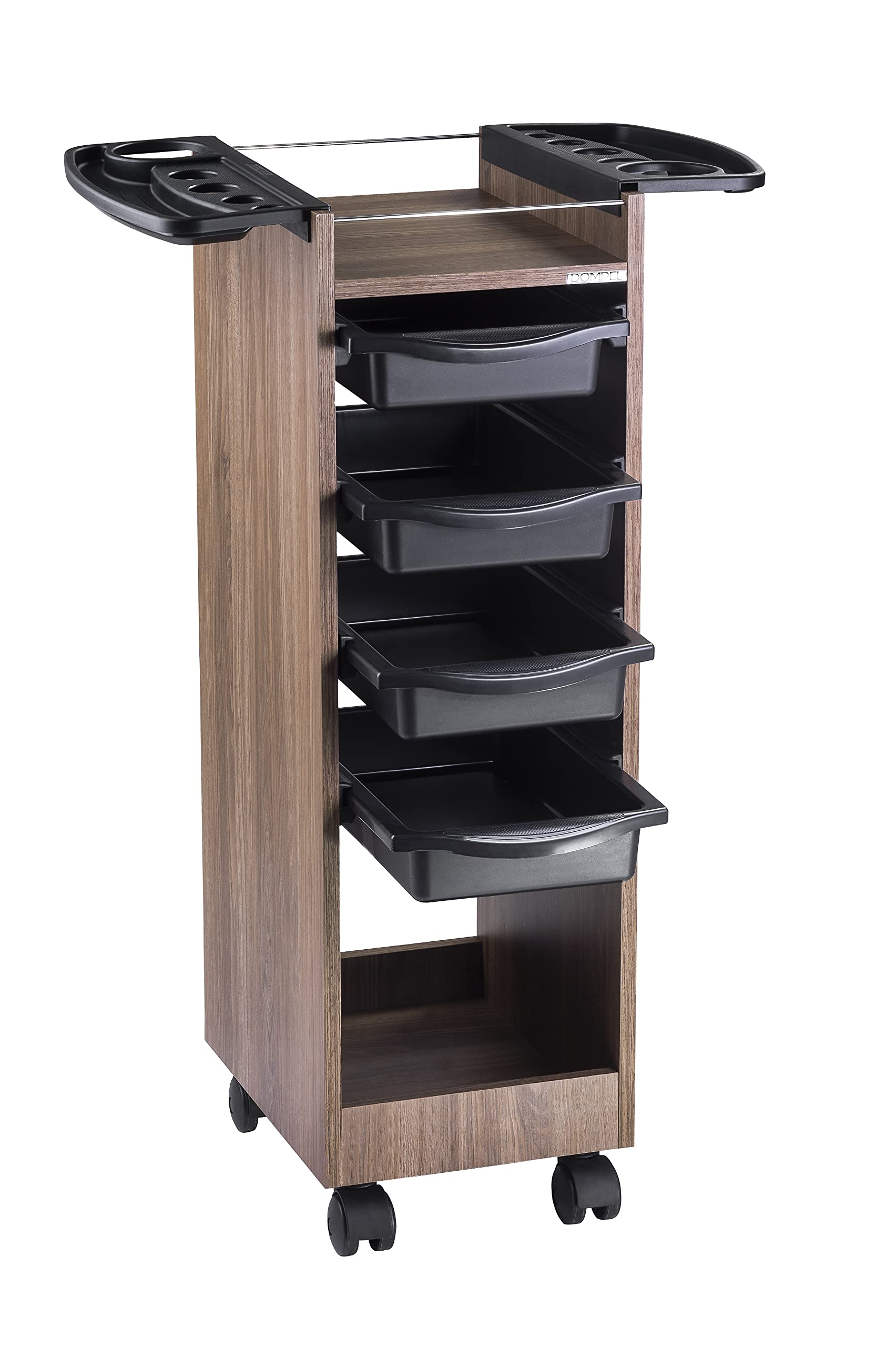 DOMPEL Carro de Mantenimiento Profesional Roma 4 Cajones con Ruedas - Marron Madera