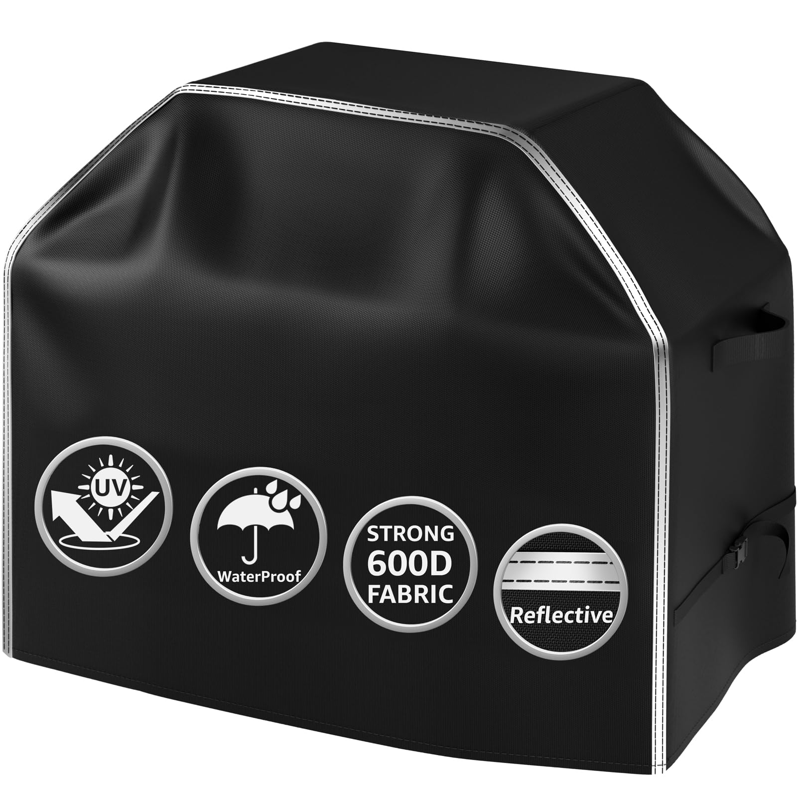 Heavy Duty All-Season Grill Cover – Waterproof, Windproof & UV Protected For Outdoor BBQs, 68" X 24" X 48"