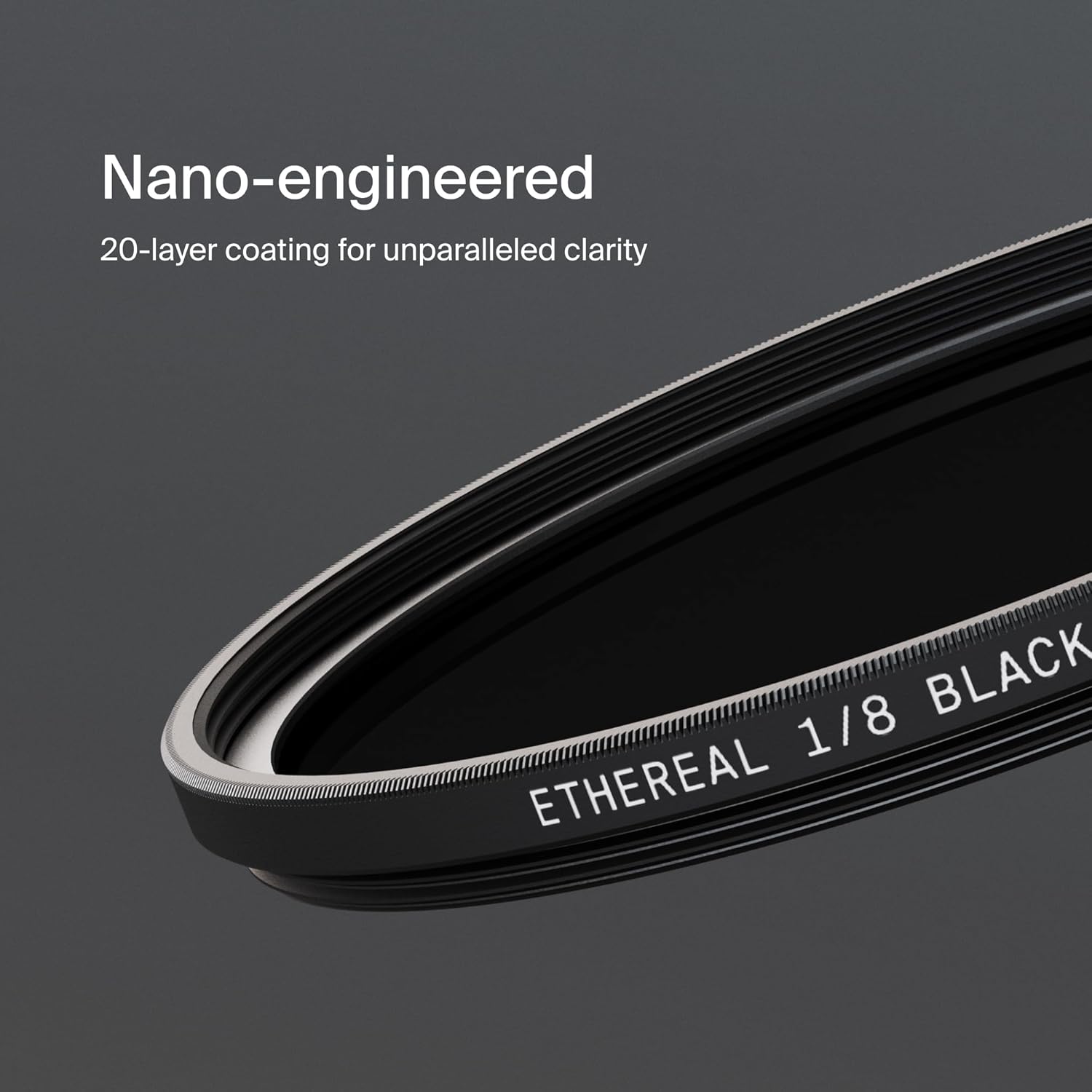 Urth 77mm Ethereal Black Mist ⅛ Diffusion Lens Filter (Plus) — Cinematic Effect, 20-Layer Nano-Coated Black Mist Light Diffusion Particles
