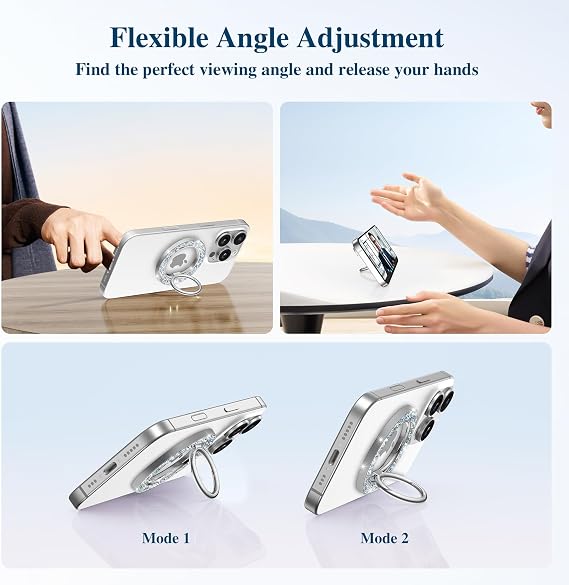 GVIEWIN Magnetic Phone Ring Holder Compatible with MagSafe Grip