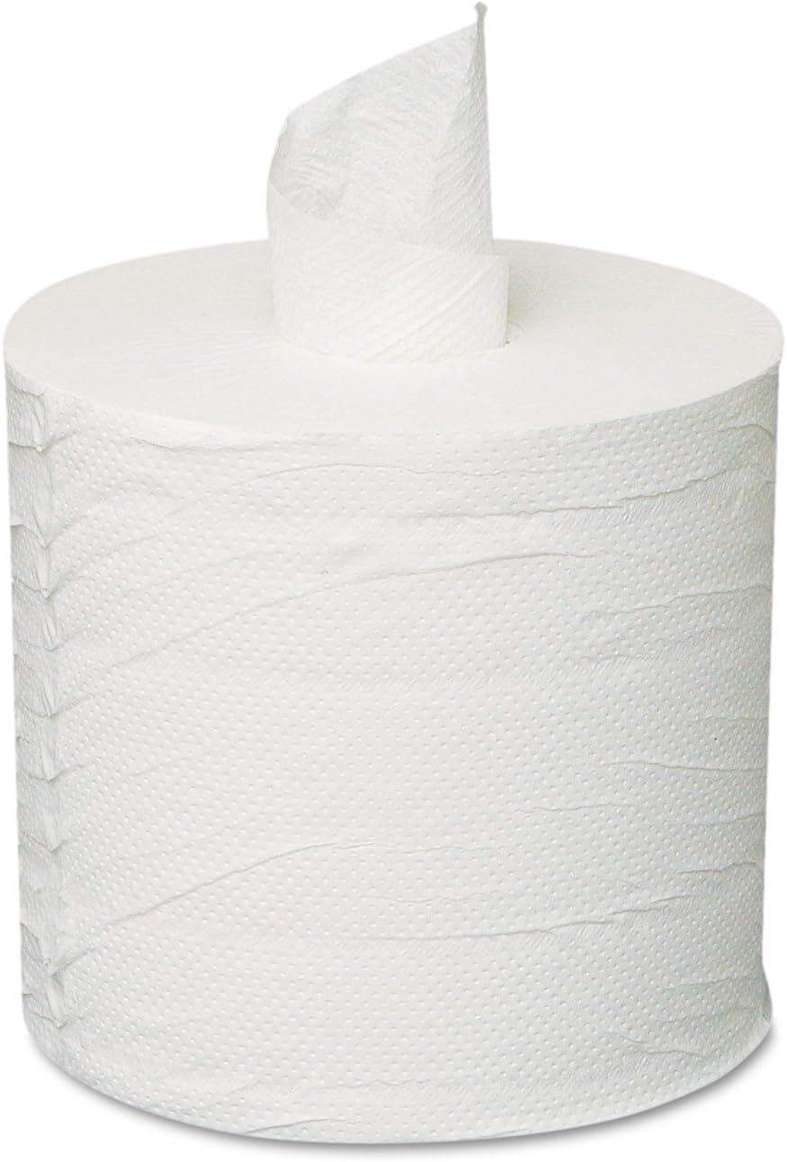 Generations General Supply 203 Centerpull Paper Roll Towels, 2-Ply, White, 6 Rolls/Carton