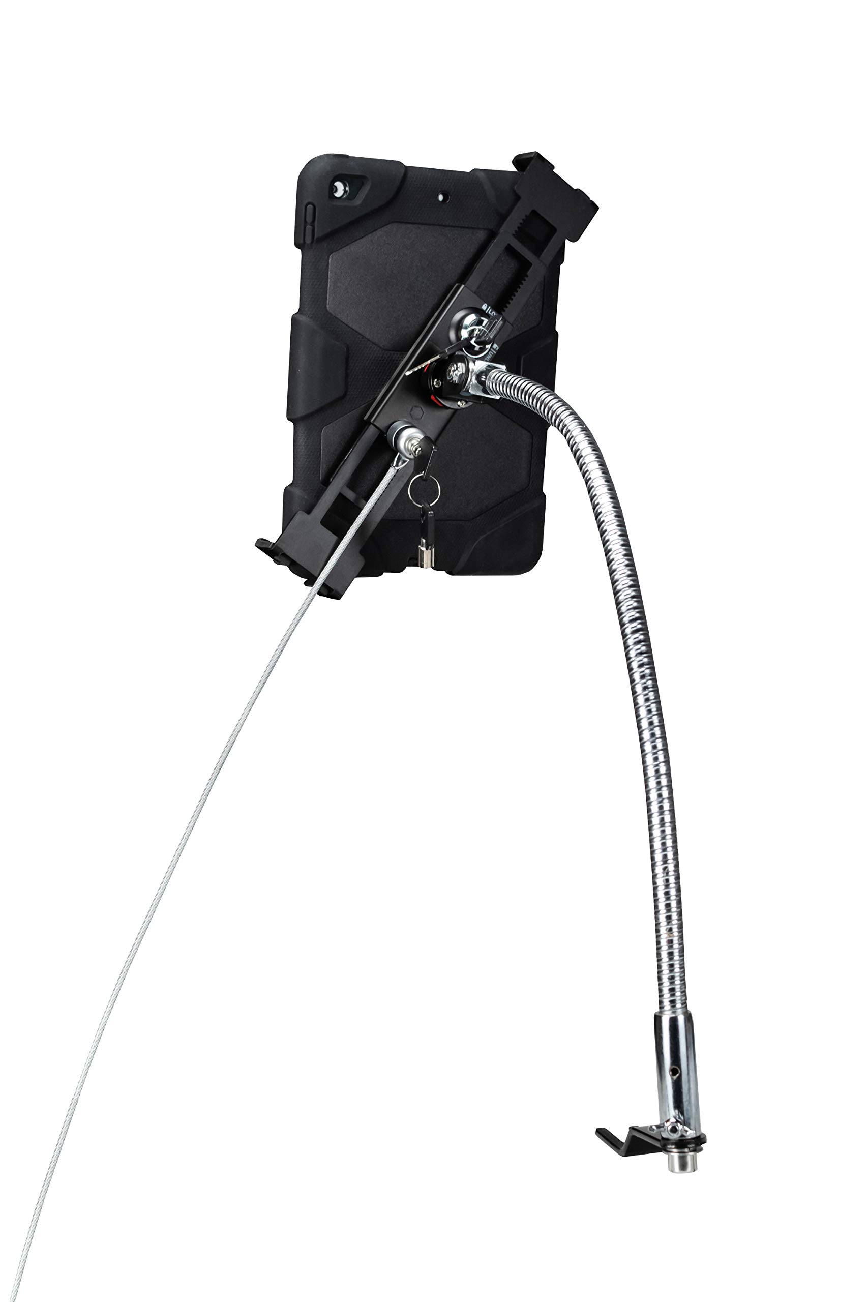 CTA Digital Pad-QGSCT Soporte de Auto de liberación rápida con Cuello de Cisne para tabletas de 7 – 14 Pulgadas