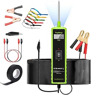 Car Circuit Tester, 12V Test Light Automotive, Power Circuit Probe, Voltage Tester 0.3v-70v,Fuse Tester for Car 6V-24V, AC DC Outlet for Trailer Lights Testing/Continuity Testing,Auto Test Probe,P60