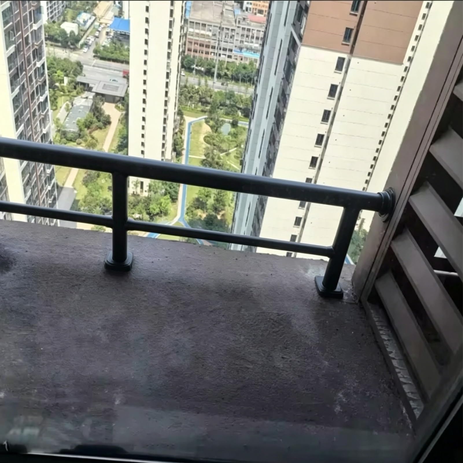 Minglez Lxh Balcony Railing Height Extender For Outdoor Guard, Temporary Fence Toppers For Top Height Privacy, Heightened Stainless Steel Patio Guard Picket For Yard(50X25cm/20X10in)