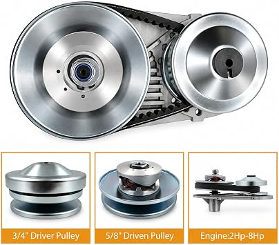 30 Series Torque Converter 3/4 Bore Fit for Predator 212cc Engine CVT Clutch performance Parts Kit.3/4 inch 10T #40/41 and 12T #35 Chain.Replacement for 218353A Manco Comet TAV2.