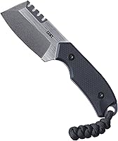 Vista 8 de CRKT Razel Chisel - Cuchillo de hoja fija tipo cincel con vaina: hoja de borde liso de acero inoxidable, mango de acero inoxidable, 2130
