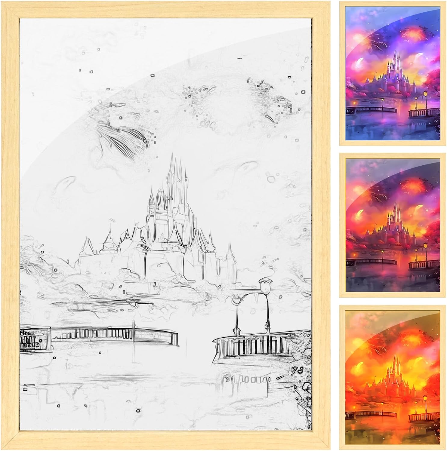 Mihoho Light Up Painting, Night Light Decor for Home Bedroom, Lighting