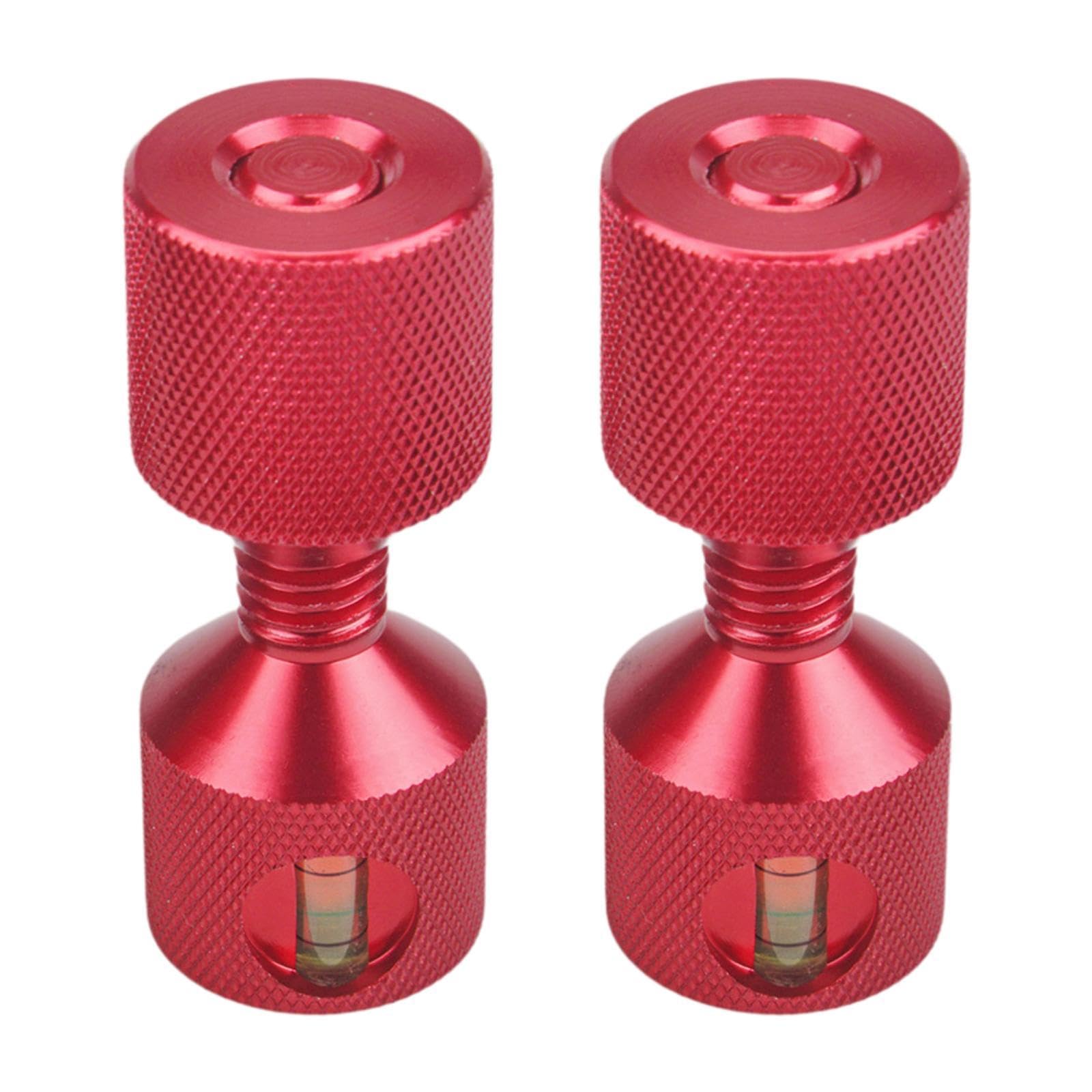 Juego de 2 Pasadores de Aluminio para Alineación de Bridas con Dos Orificios, Rojo