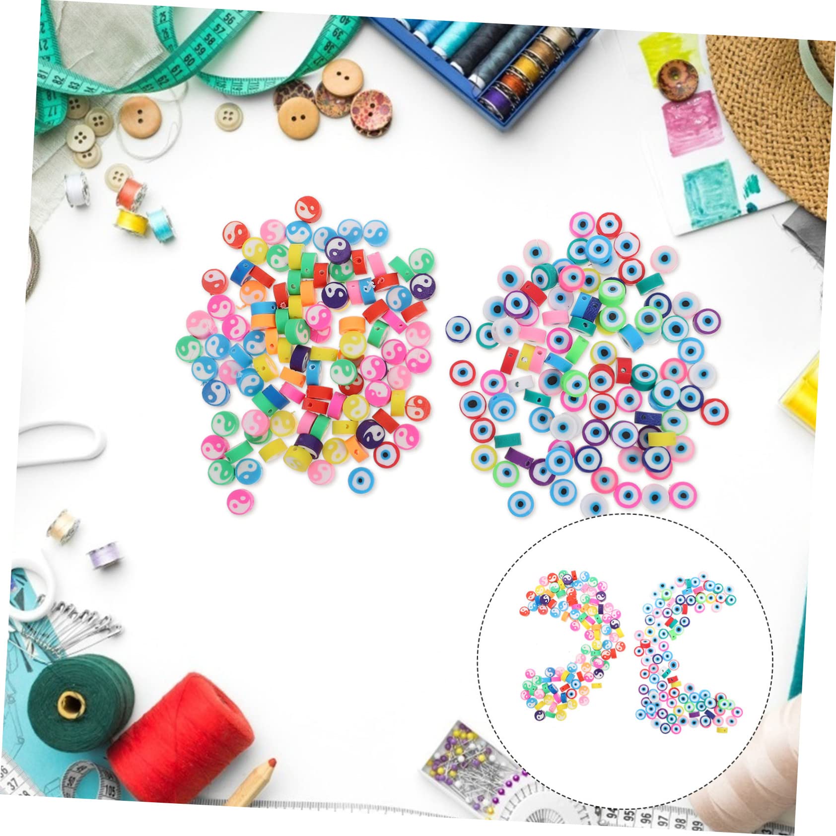 Gadpiparty 4 Set Perline Diy Argilla Polimerica Perline Miste Per Creazione Braccialetti E Collane Accessori Fai Da Gioielli E Decorazioni 200 Pezzi*4