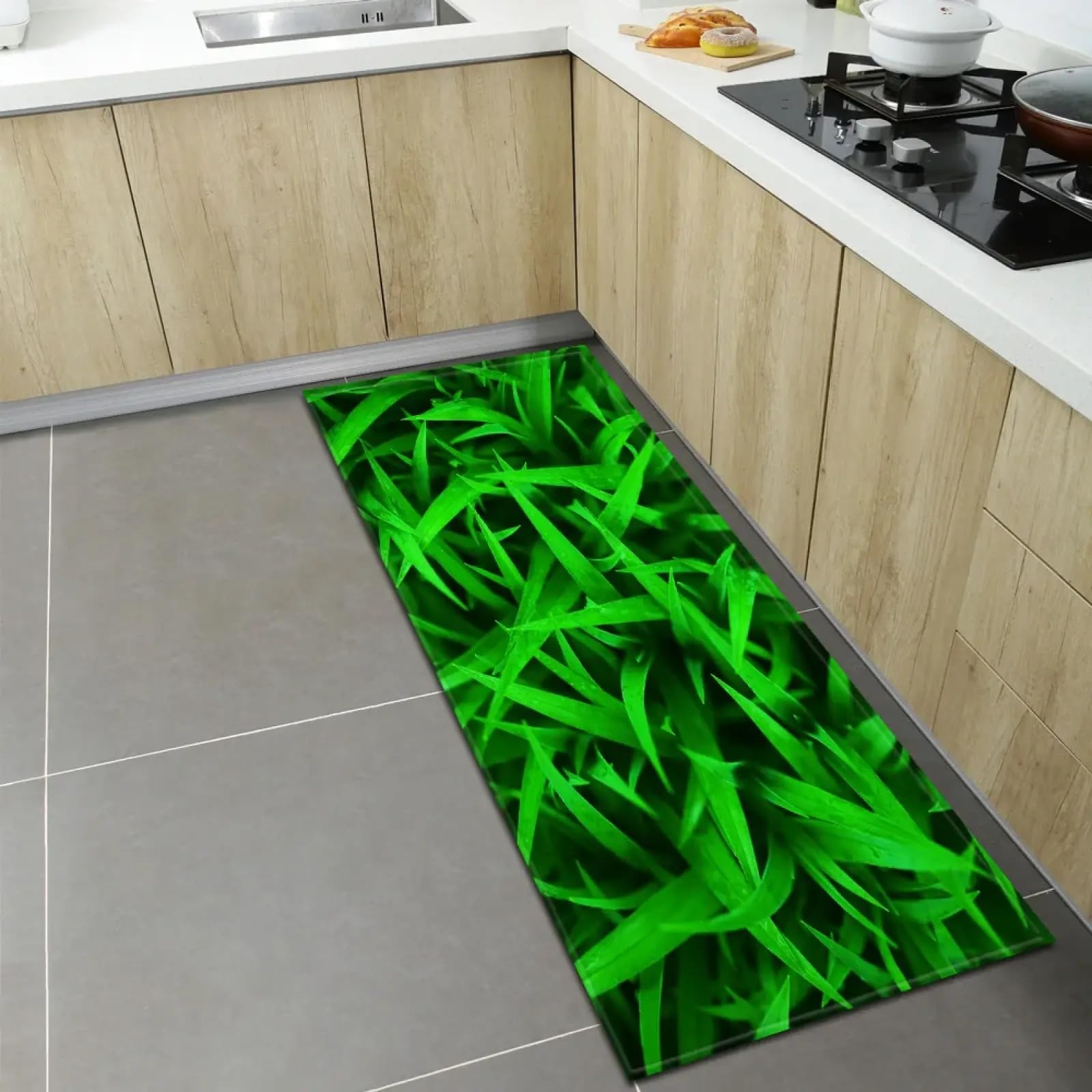 Tapis antidérapant de cuisine lavable et sécurisé pour le sol du salon