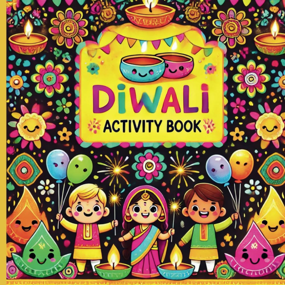 Fun Diwali Activity Book: 40 pages of mazes, puzzles and colouring (Color and Learn)