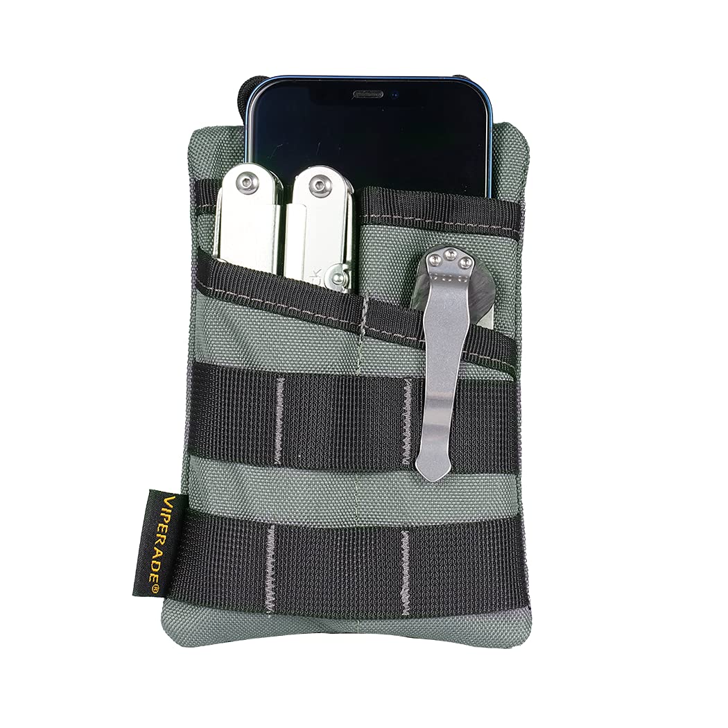 VE3 EDC Tool Pocket Organizer, Small EDC Pocket Organizer Pouch for Men,Small Multitool Nylon Tool Pouch for Mini Flashlight Multitool