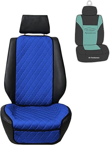 FH Group Protector de asiento delantero de automóvil, resistente al agua, compatible con bolsa de aire, diseño de diamante de lujo Neo Supreme,