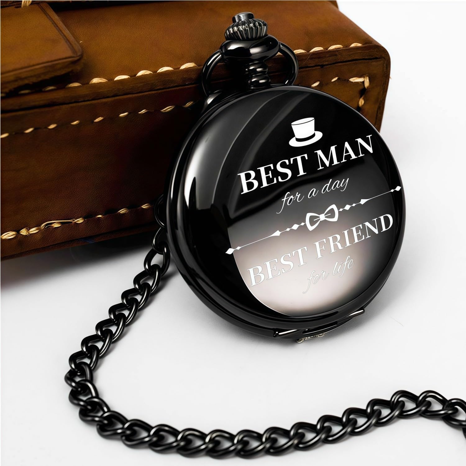 Groomsmen Gifts Set Pocket Watch for Men Bestman Gift Engraved Pocket Watches for Groomsman Gift Set Mens Pocket Watch