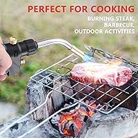 Vista 7 de MAPP/MAP/PROPANE - Antorcha de gas, temperatura máxima de 2372 ℉/2,372.0 °F para soldadura, soldadura, descongelación, parrilla y más, seguro de uso