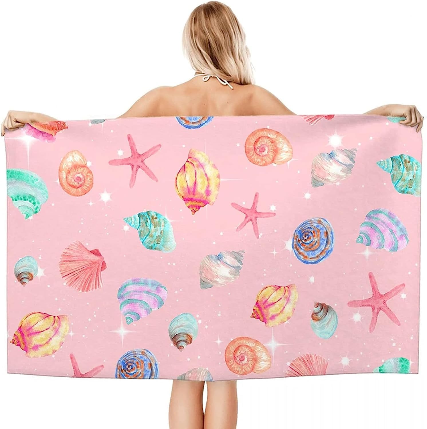Teli Mare Grandi Microfibra Uomo Ragazzo 3D Stella Marina Dei Cartoni Animati Spiaggia In Spugna Coperta Xxl Asciugamano Mare Teli Mare Per Lettini Palestra Surf Teli Bagno 150 X 200 Cm -5G1G-D5X