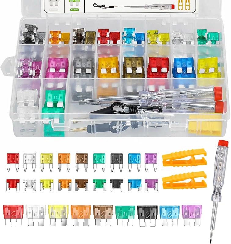 Kit de Fusíveis Automotivos KPEOY Standard, Mini e Low Profile – 306 Peças