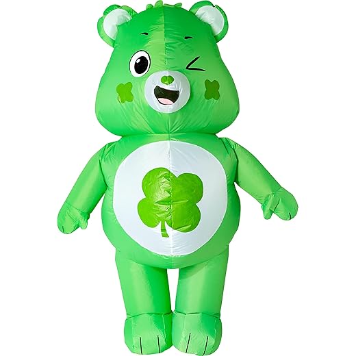 Rubies Care Bears: Good Luck Bear Inflatable Costume for Adults, Unisex One Size