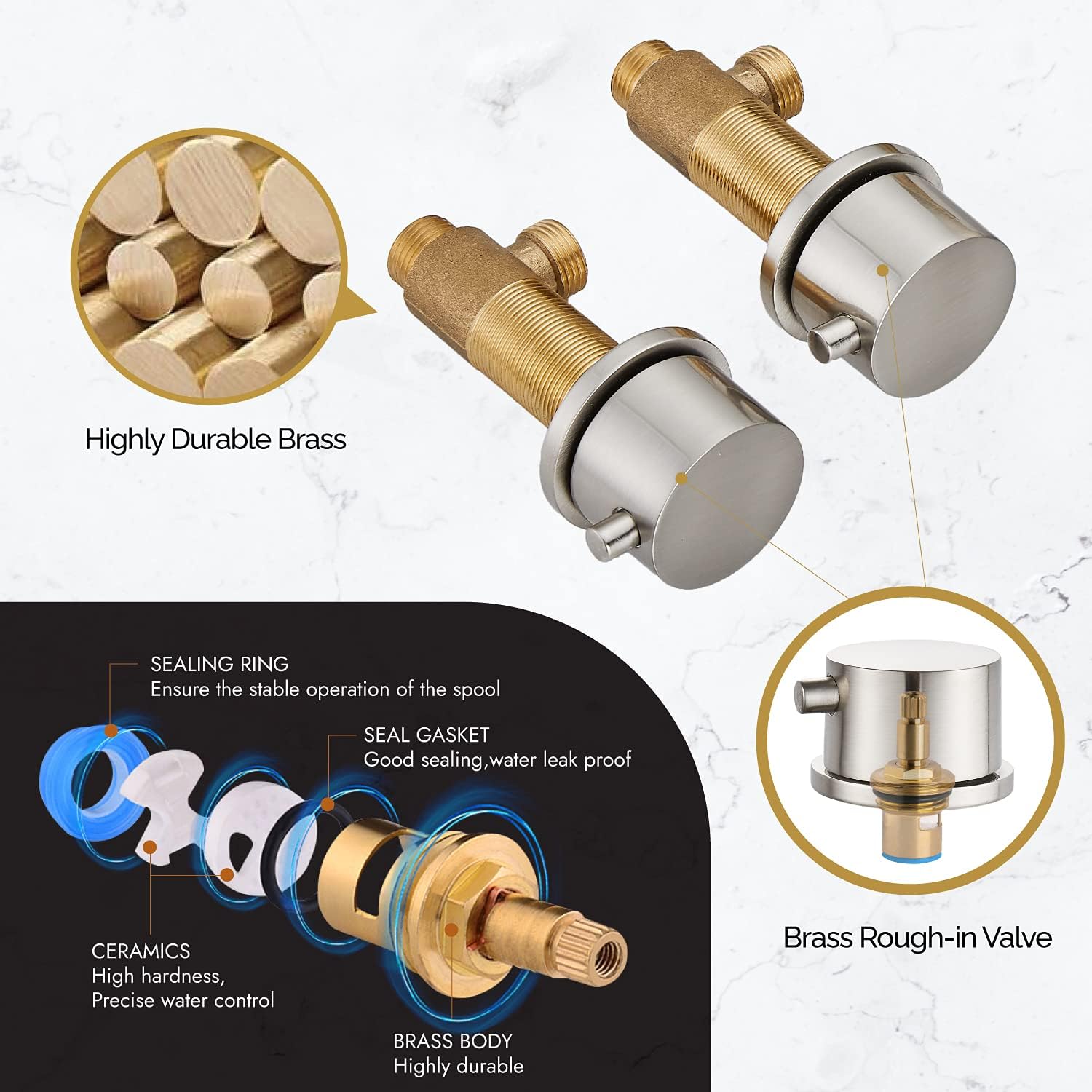 Exсluѕіvе Dіѕсоunt 60% Prісе Airuida Brushed Nickel Waterfall Widespread Bathroom Sink Faucet Deck Mounted Faucet With Pop Up Drain 8-16 Inch double Handles 3 Holes Commercial Faucet