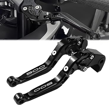 for Kawasaki NINJA500 Ninja 500 Z500 Z 500 SE ABS 2024-2026 Motorcycle Clutch Lever Adjustable Handlebars Brake and Clutch Levers Set Black