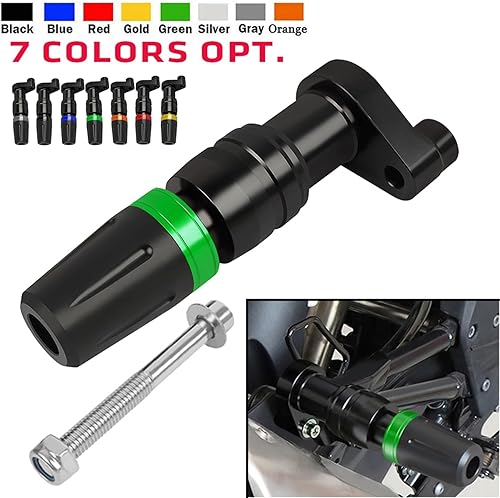 Miniatura 5 de Protector contra caídas para Kawasaki GTR1400 ZZR1200 ZX1100 ZXR400 H2 H2R ZX-7R ZR750 ZRX1100  1200 VulcanS 650cc Escape Sliders Protector de caída