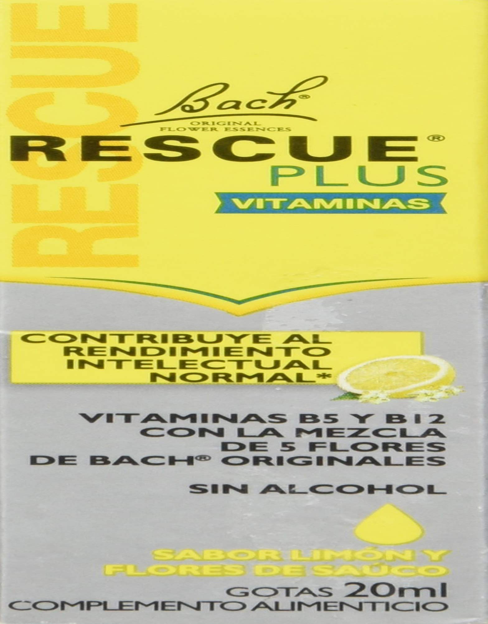 Rescue Remedy Plus Vitaminas Gotero 20 ml para complementar tu dieta 4