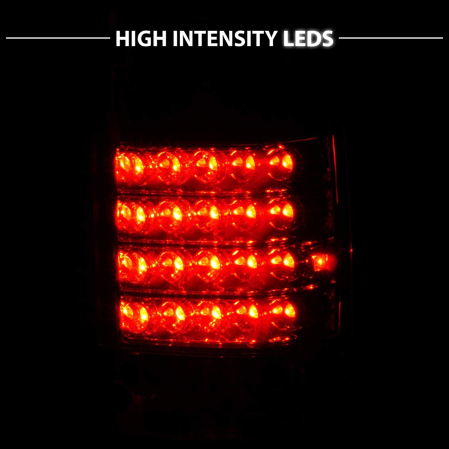 AmeriLite Red/Clear LED Tail Lights For 89-95 Toyota Pickup - Passenger and Driver Side Include Bulb Harness