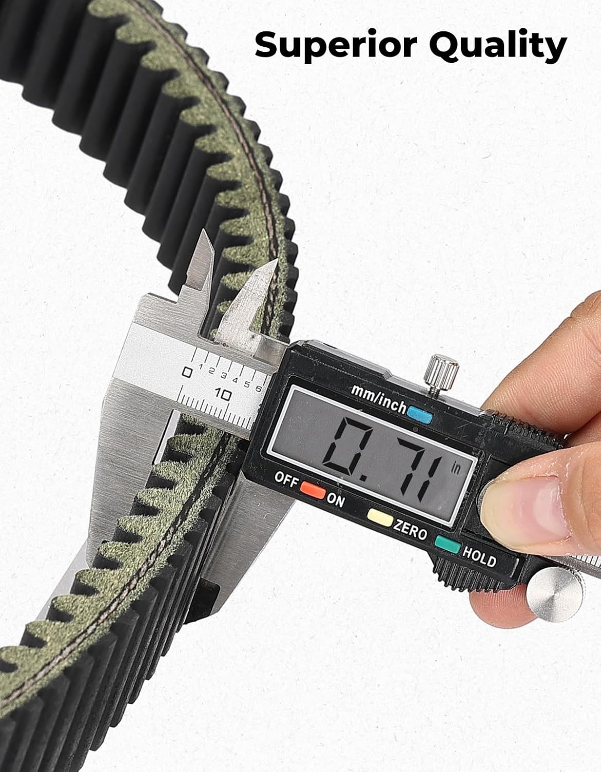 KEMIMOTO UTV Drive Belt Replace OEM #3211186 Compatible with Polaris Ranger 1000 XP Crew/PRO XD 2018+, Polaris Xpedition, RZR XP / 4 1000 2024+, 5-Layer Durability Transmission Clutch Belt