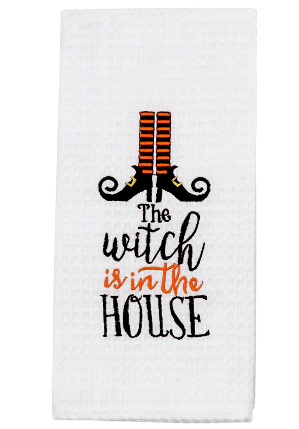Plat de Halloween en céramique Mud Pie Witchinhouse avec serviettes de table assorties