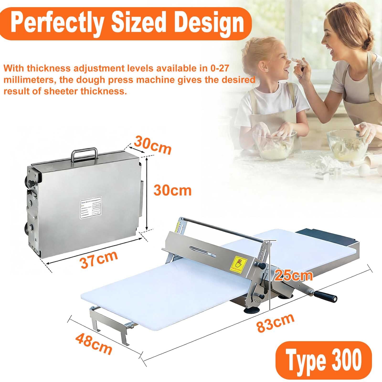 Teigrollmaschine – Manuelle Gebäckmaschine für Croissants, dänisches Gebäck, Blätterteig und Tartekrusten – ideal für private und gewerbliche Backarbeiten