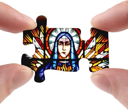 Miniatura 3 de Rompecabezas de 1000 piezas para adultos, coloridos rompecabezas cristianos religiosos para adultos, gatito mandala rompecabezas de 1000 piezas