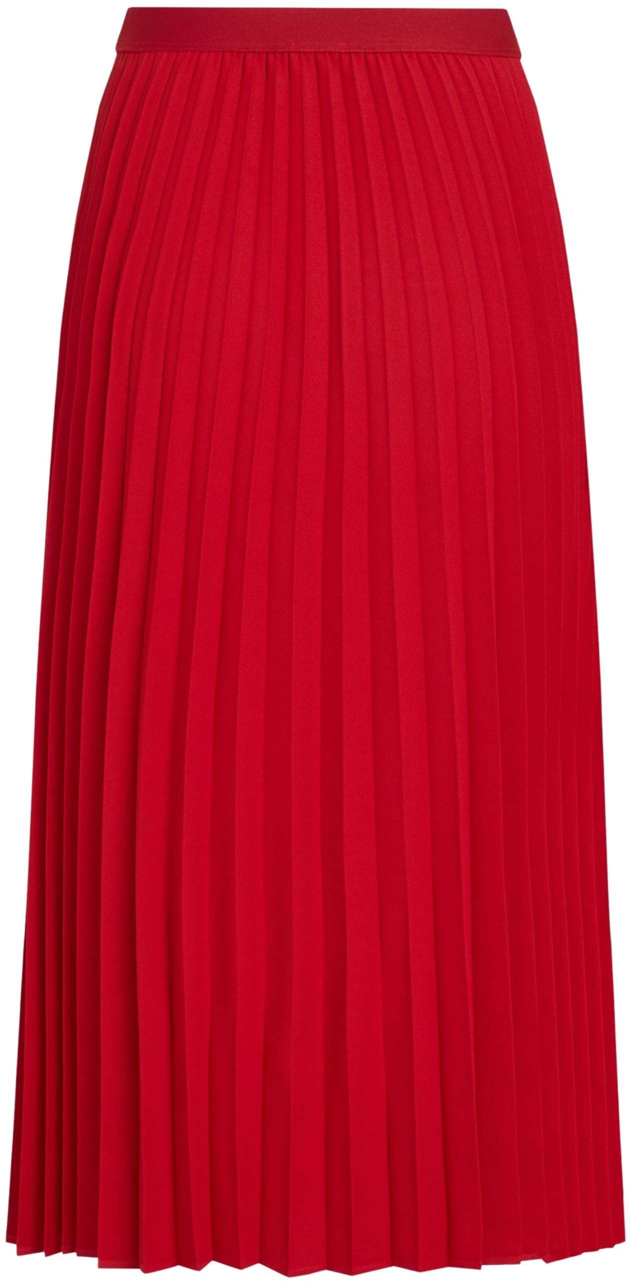 Tommy Hilfiger Damen Faltenrock Fluid Pleated Pull On Midi-Länge